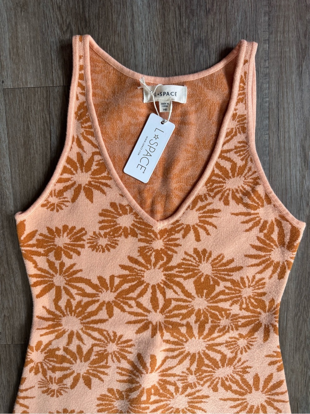 L SPACE Anne Marie Mini Dress - size Medium NWT - Picture 2 of 4